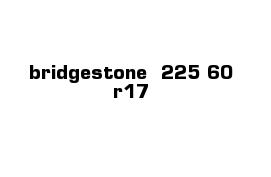 bridgestone  225-60-r17